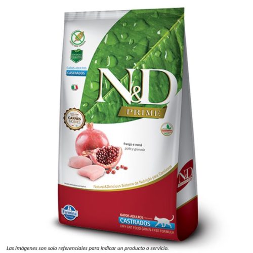N&D Prime Gatos Castrados - Pollo y Granada