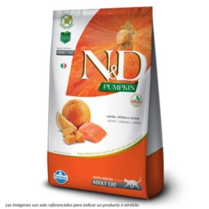 N&D Pumpkin Gato Adulto - Salmón y Naranja 1.5KG