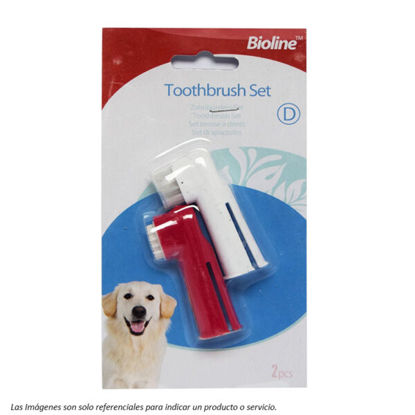Bioline Set 2 Cepillos Dentales dedo