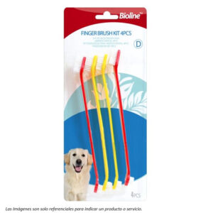 Bioline Set 4 Cepillos Dentales dobles