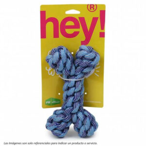 Hey! Hueso de Cuerda Azul Trenzado
