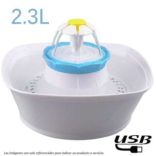 Fuente Flor Recipiente con Tapete 2.3Lts