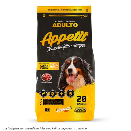 Appetit Perros Adultos - Carne y Avena 20KG