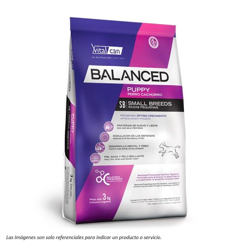 portada Alimento Balanced Small Puppy de Vitalcan