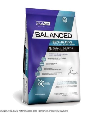 portada Alimento Balanced Perro Senior Small Breed de Vitalcan