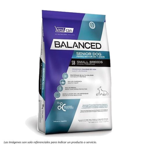 portada Alimento Balanced Perro Senior Small Breed de Vitalcan