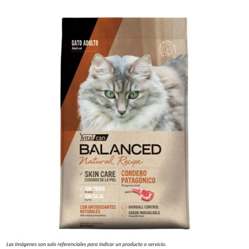portada Alimento Balanced Natural Cordero para Gatos Adultos de Vitalcan