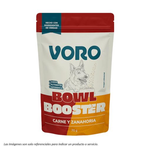 Voro Bowl Booster Carne y Zanahorias 70G