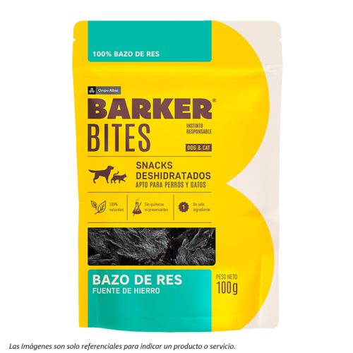 portada Barker Bites Snack Bazo de Res para Perros y Gatos