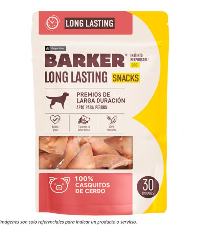 portada Snack Barker Long Lasting Casquitos de Cerdo para Perros