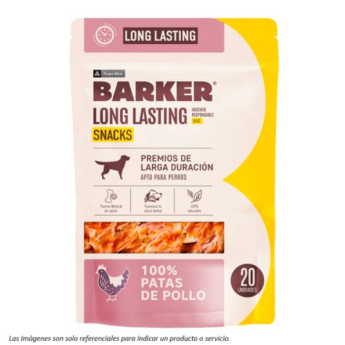 portada Snack Barker Long Lasting Patas de Pollo sin uñas para Perros