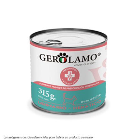 Gerolamo Vet Lata Gato Urinario - Hepático 315G