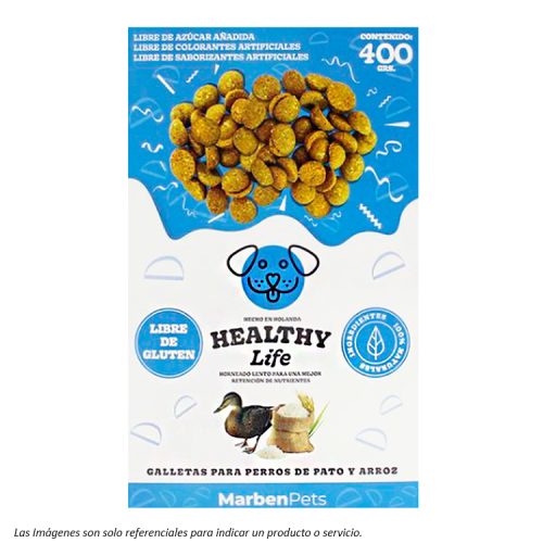 Healthy Life Galletas de Pato y Arroz 400G