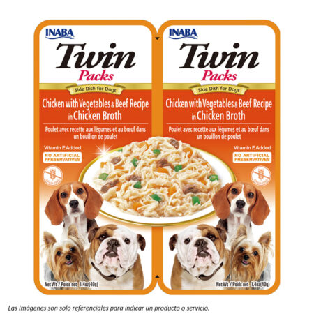 Twins Pack Pollo, Vegetales y Carne en Caldo 80G
