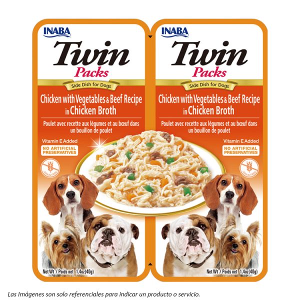 Twins Pack Pollo, Vegetales y Carne en Caldo 80G