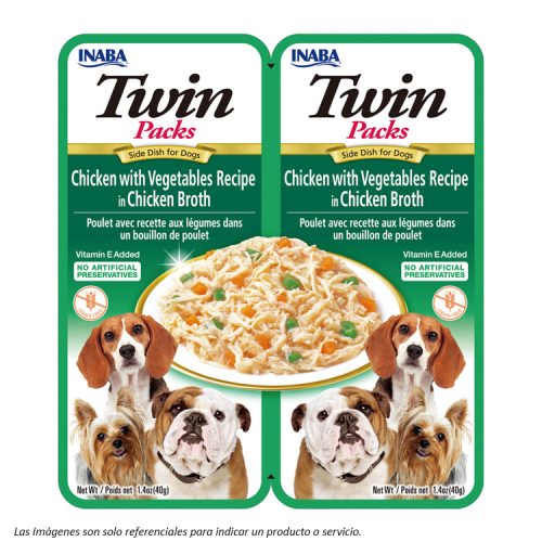 Twins Pack Pollo y Vegetales en Caldo 80G