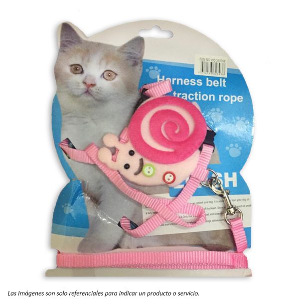 Arnes Diseño Caracol para Gatos y Perros