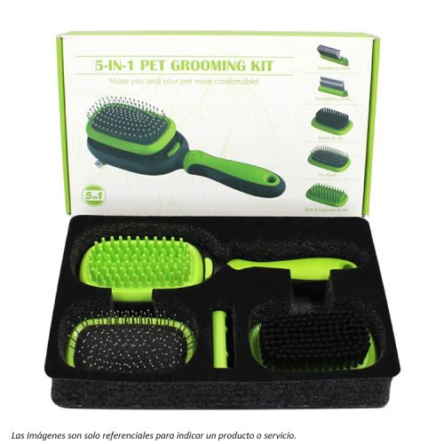 Cepillo Multifuncional 5 en 1 para Perros y Gatos