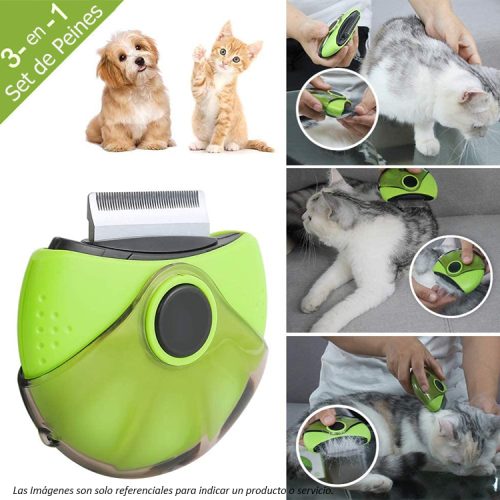 Peine Multifuncional 3 en 1 para Perros y Gatos