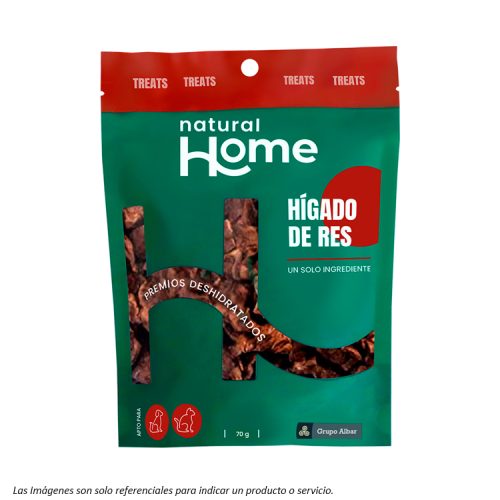 portada del snack Natural Home Higado de Res