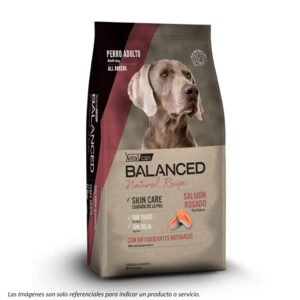 portada Alimento Balanced Natural Perro Adulto sabor Salmón Rosado de Vitalcan