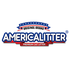 Logotipo en formato PNG de AmericanLitter, una marca especializada en arena premium con carbón activado para gatos, reconocida por su efectividad en el control de olores