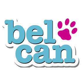 Logotipo en PNG de Belcan línea económica de Vitalcan para perros, que destaca por sus proteínas animales y su compromiso con calidad y ahorro