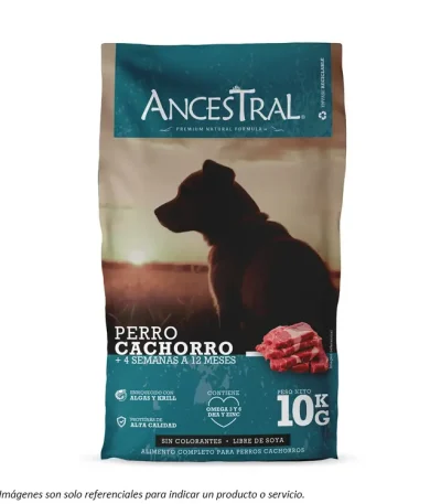 Portada alimento Ancestral para Cachorros de todas las razas