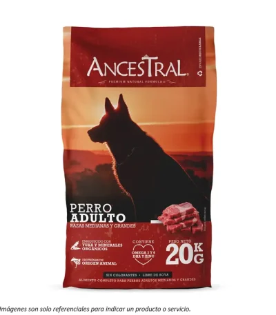Portada Alimento Ancestral para Perros Adultos de Razas Medianas y Grandes