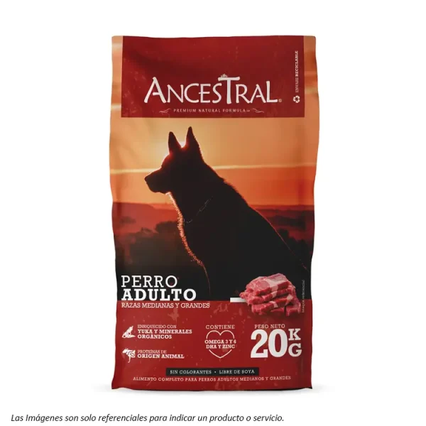 Portada Alimento Ancestral para Perros Adultos de Razas Medianas y Grandes