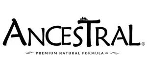 Logo de la marca Ancestral, alimento chileno natural para perros y gatos, con diseño rústico que refleja su enfoque en la nutrición basada en ingredientes ancestrales.