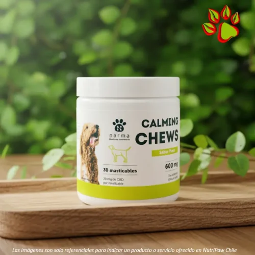 Masticables calmantes de cbd para perros sabor pavo