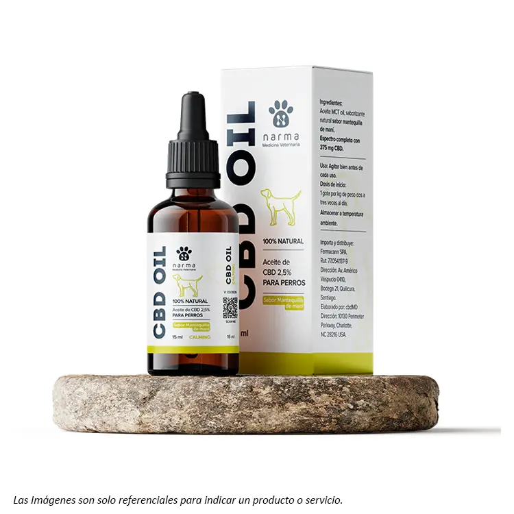 CBD OIL PERRO Aceite de CBD para Perros sabor Mantequilla de Mani