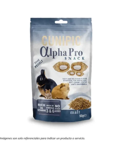 Cunipic Alpha Pro Snack para Roedores sabor Malta Anti-Hairball