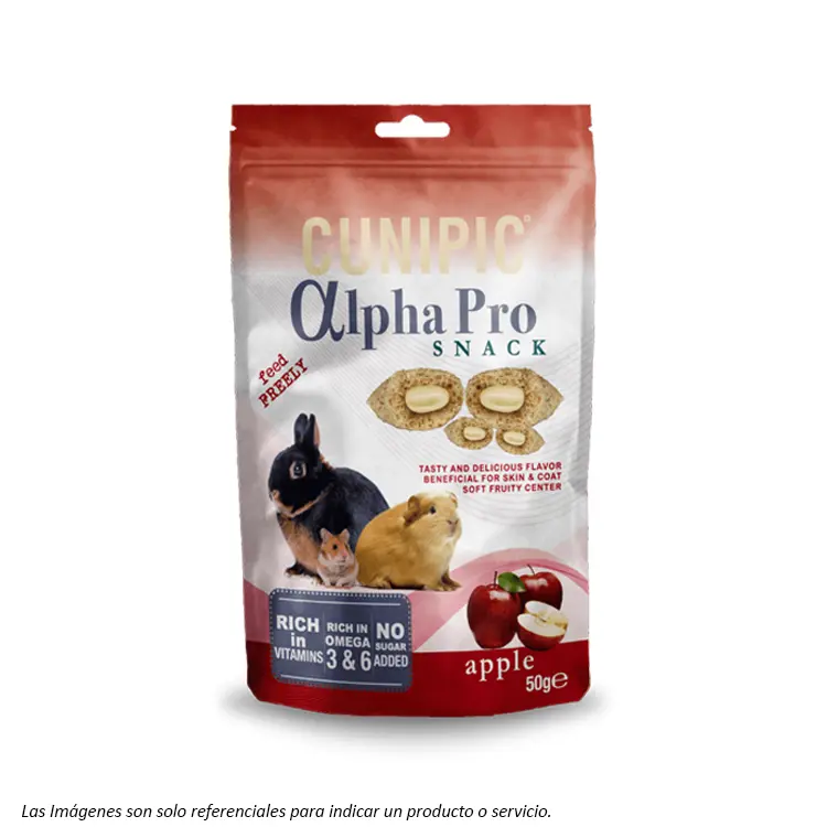 Cunipic Alpha pro Snack Manzana1 Cunipic Alpha Pro Snack Manzana para Roedores
