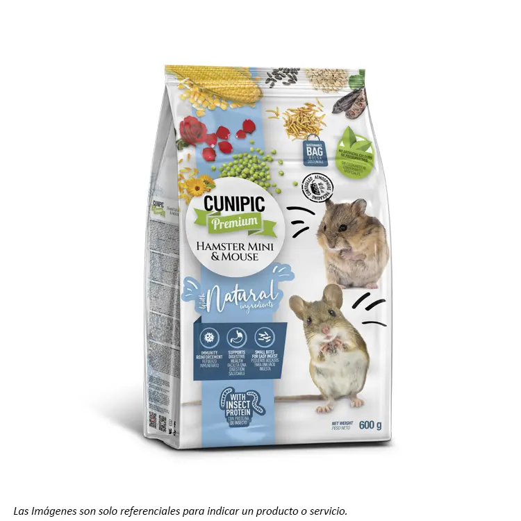 Cunipic Premium Hamster mini y Rata1 Cunipic Premium Hámster Mini y Ratón