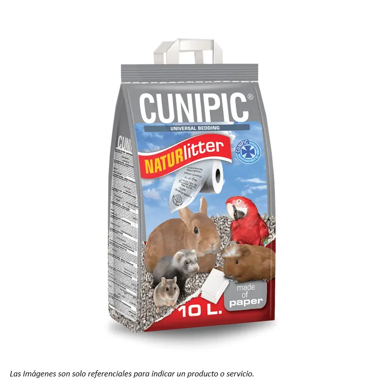 Cunipic Sustrato Naturlitter 10L Cunipic Naturlitter sustrato de papel 10 Litros