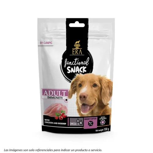 Snack Funcional Era Inmunity con Pollo y Rosa Mosqueta - para Perros Adultos y apoya la inmunidad