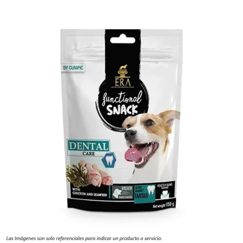 Snack Funcional Era Dental Care sabor Pollo y Algas Marinas, para Perros Adultos, especial cuidado dental