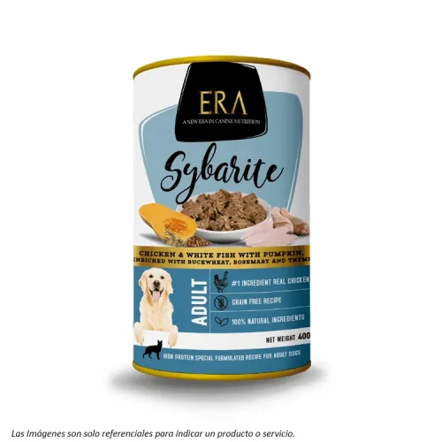 Alimento Húmedo Era Sibaryte Perro Adulto sabor Pollo, Pescado Blanco y Calabaza