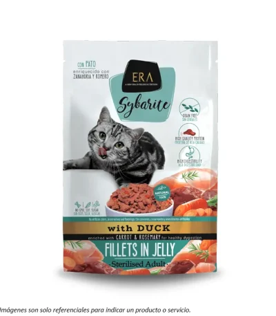 Alimento Húmedo Era Sibaryte Gato Esterilizado sabor Pato , Zanahoria y Romero