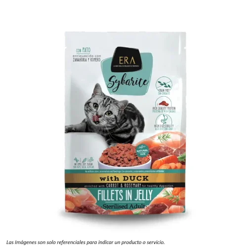 Alimento Húmedo Era Sibaryte Gato Esterilizado sabor Pato , Zanahoria y Romero