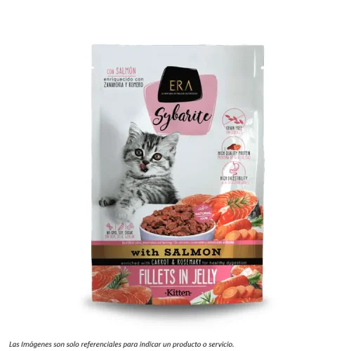Alimento Húmedo Era Sybarite Kitten - Salmón, Zanahoria y Romero