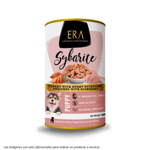 Alimento Húmedo Era sibaryte Puppy para Cachorros sabor Pavo, Papa y Romero