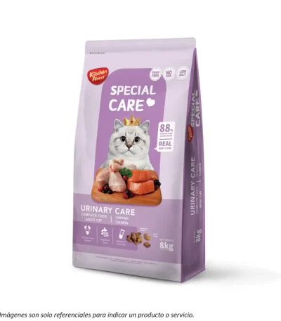 Alimento Kitchen Flavor Urinary Care para Gatos Adultos con cubitos de salmón