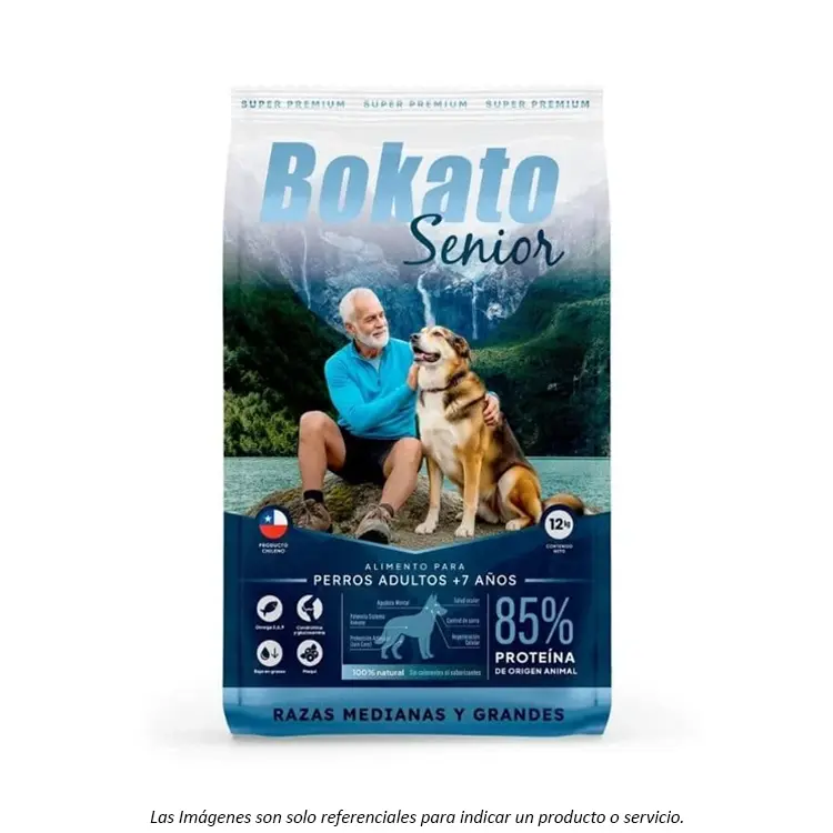 Bokato Senior1 Alimento Bokato Senior de 12kg especial para Perros de Razas Medianas y Grandes