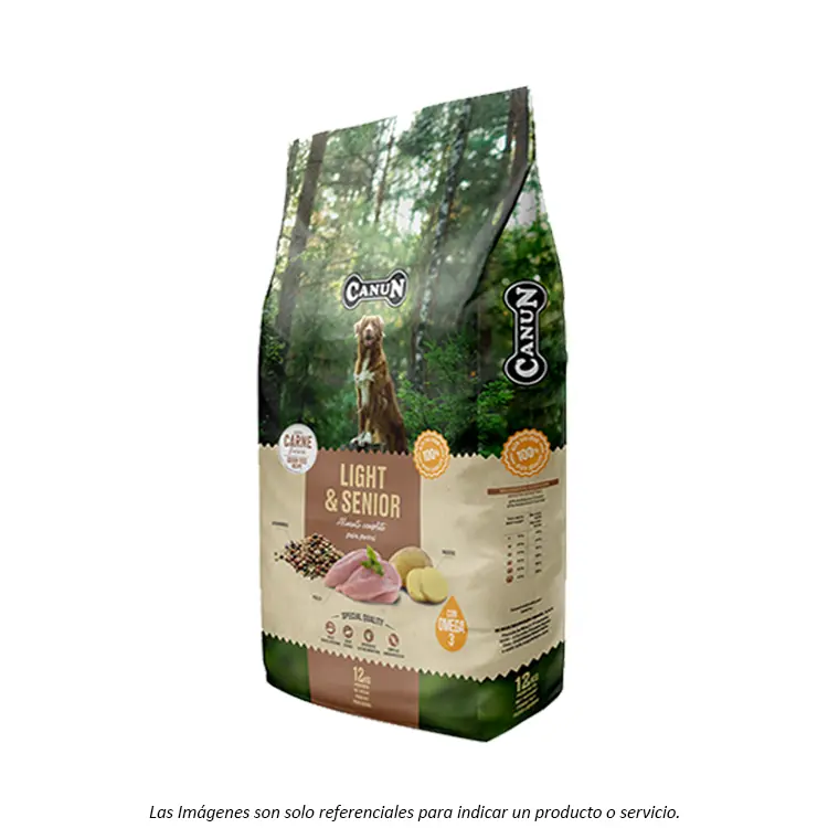 Canun Fresh Light y Senior Alimento Canun Fresh Light & Senior para Perros con sebrepeso y Mayores de 7 años