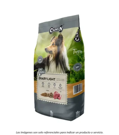 Alimento Canun Diary Light para Perros Adultos con tendencia al sobrepeso y sedentarismo