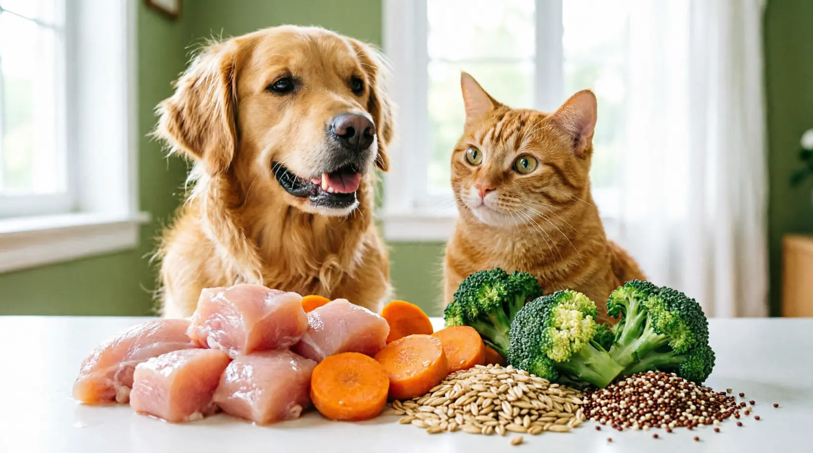 Alimentación saludable para mascotas en Chile con ingredientes naturales - perro y gato